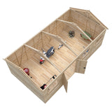 Mammoth 12x24 Double Door 12mm Shiplap Garden Shed