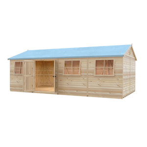 Mammoth 12x24 Double Door 12mm Shiplap Garden Shed