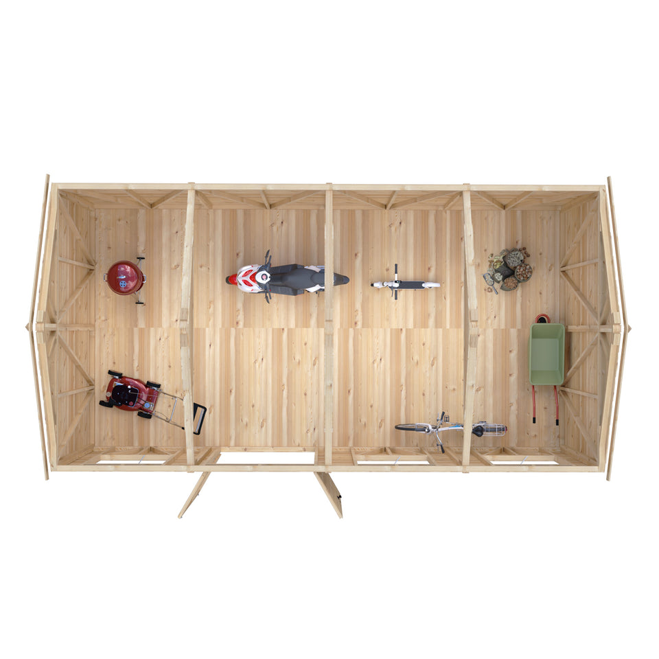 Mammoth 12x24 Double Door 12mm Shiplap Garden Shed