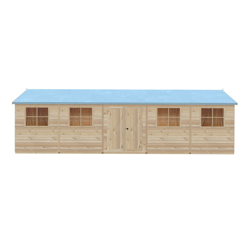 Mammoth 12x30 Double Door 12mm Shiplap Garden Shed