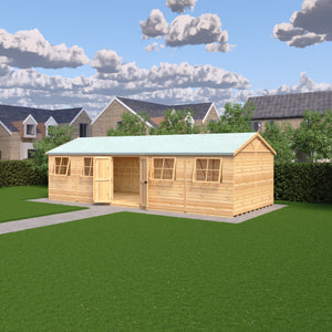 Mammoth 12x30 Double Door 12mm Shiplap Garden Shed