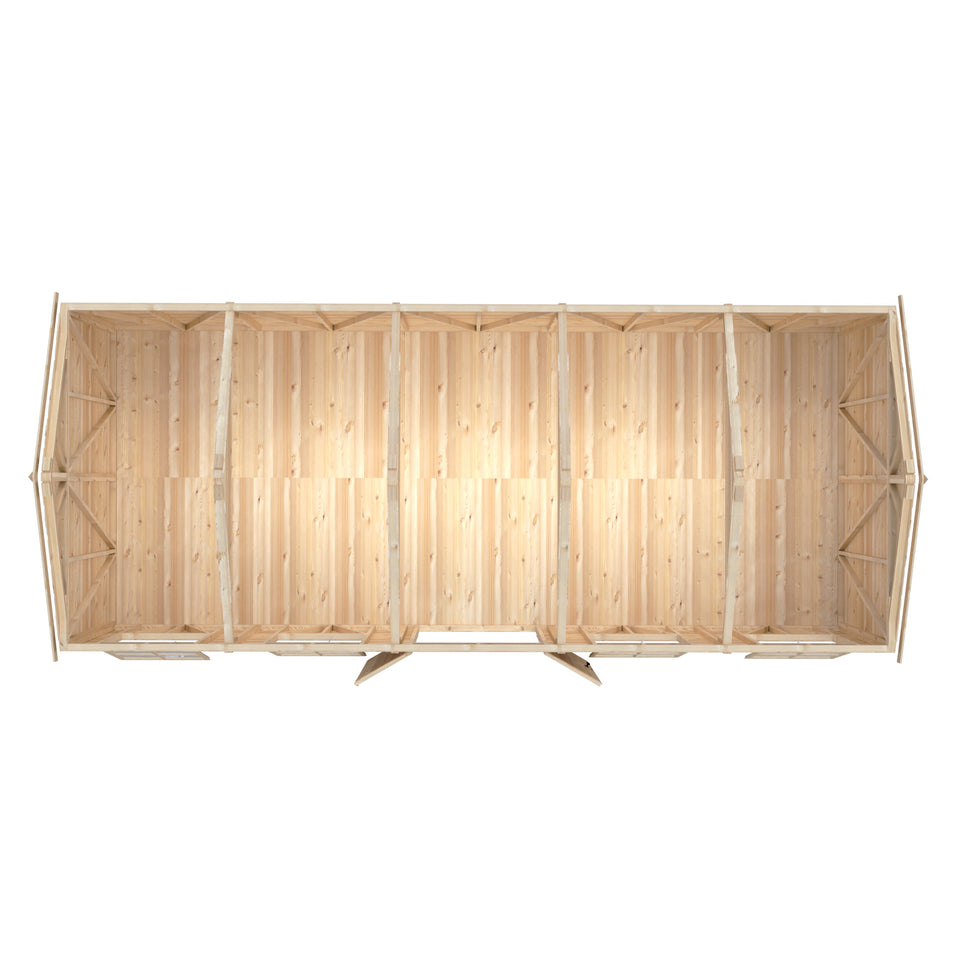 Mammoth 12x30 Double Door 12mm Shiplap Garden Shed