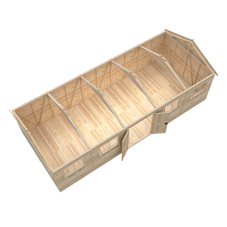 Mammoth 12x30 Double Door 12mm Shiplap Garden Shed