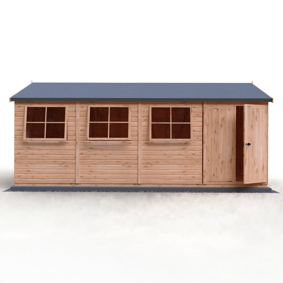 Mammoth 10x20 Double Door 12mm Shiplap Garden Shed