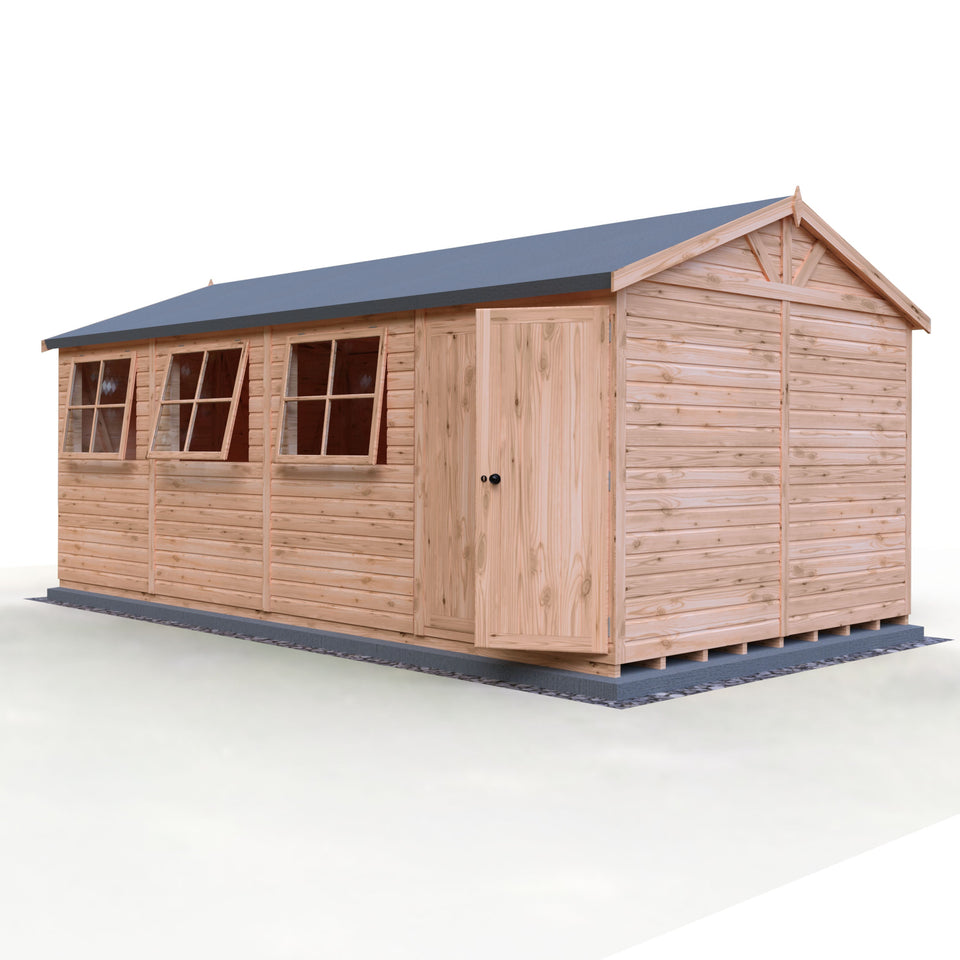 Mammoth 10x20 Double Door 12mm Shiplap Garden Shed