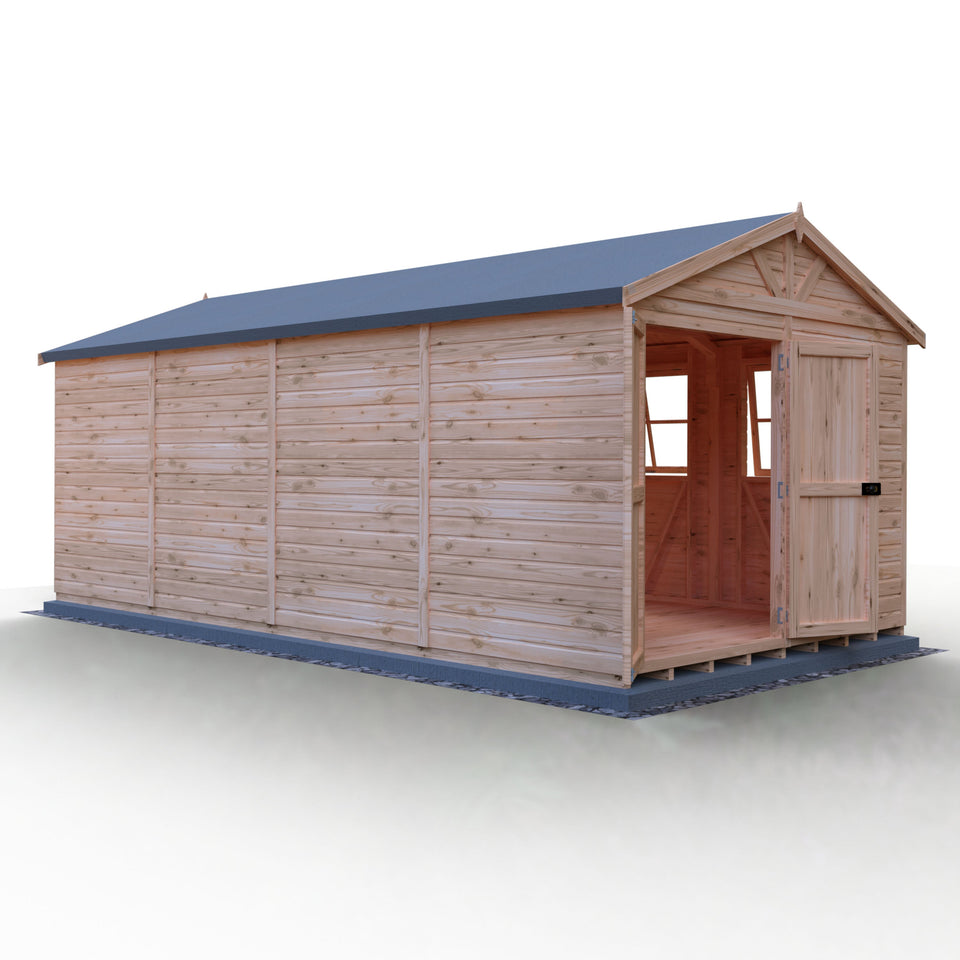 Mammoth 10x20 Double Door 12mm Shiplap Garden Shed