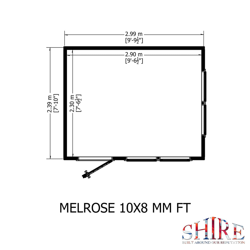 10x8 insulated Garden Studio Office