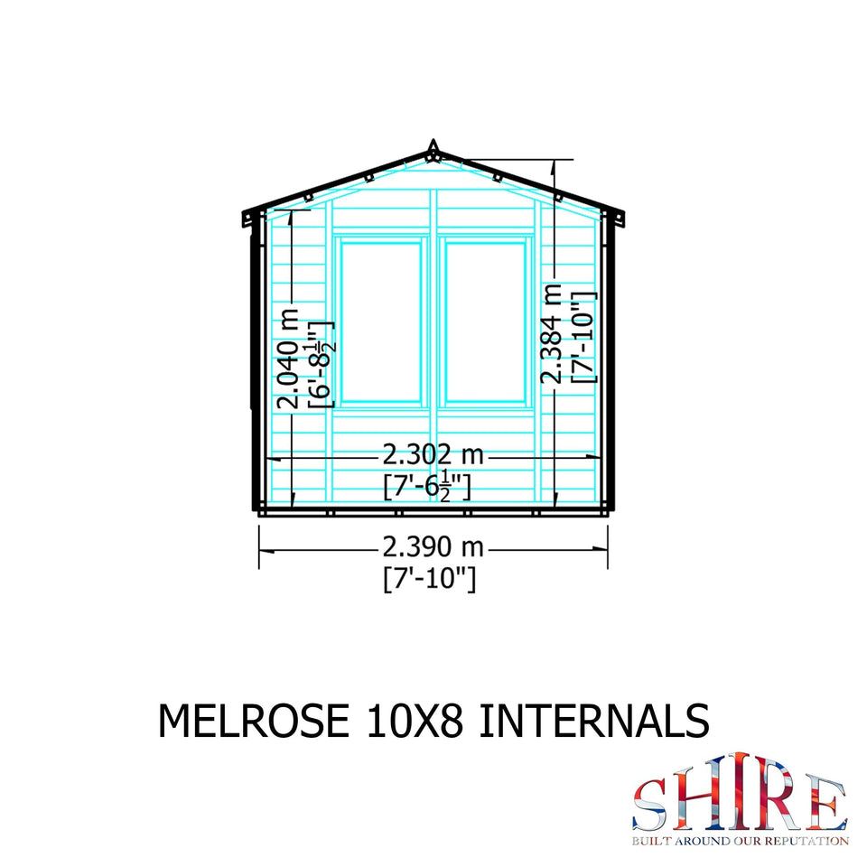 10x8 insulated Garden Studio Office