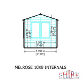 10x8 insulated Garden Studio Office