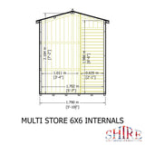 6x6 Multi Storage Shed
