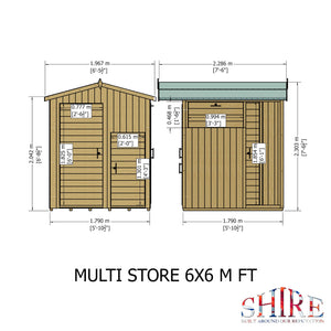 6x6 Multi Storage Shed