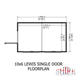 Lewis 10x6 Shiplap Garden Shed 12mm Shiplap T&G