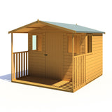 Orkney 8x9 Garden Shed with veranda 12mm Shiplap T&G