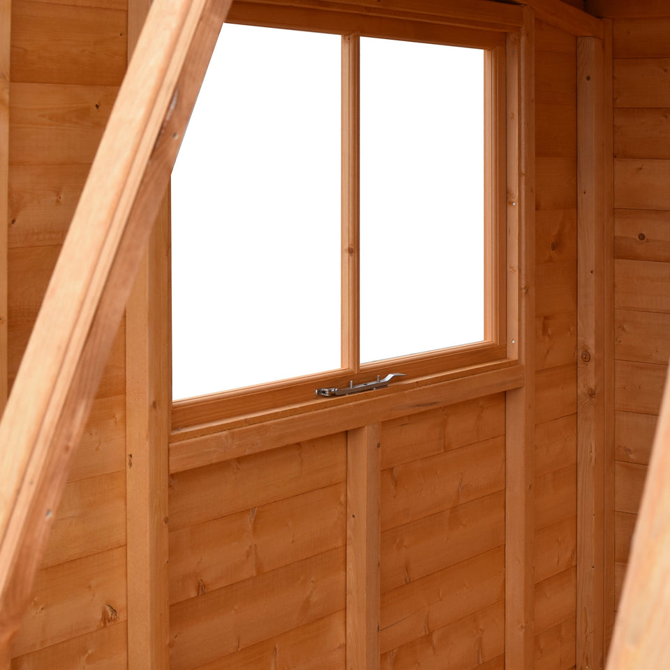 8x8 Iceni Potting Shed Style B Single Door 12mm Shiplap