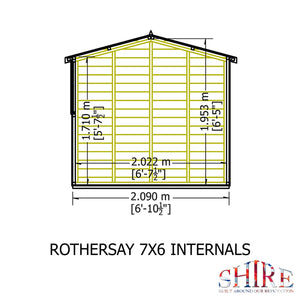 Rothesay 7x6 Garden Shed 12mm Shiplap T&G