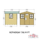 Rothesay 7x6 Garden Shed 12mm Shiplap T&G