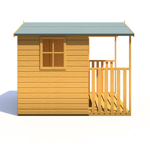 Rothesay 7x8  Garden Shed with Veranda 12mm Shiplap T&G