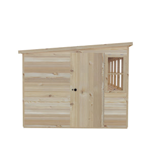 8x8 Sun Pent Potting Shed Style A Single Door 12mm Shiplap