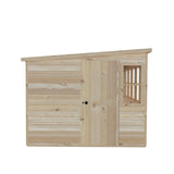 8x8 Sun Pent Potting Shed Style A Single Door 12mm Shiplap