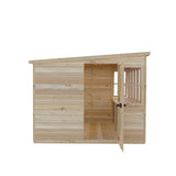 8x8 Sun Pent Potting Shed Style A Single Door 12mm Shiplap