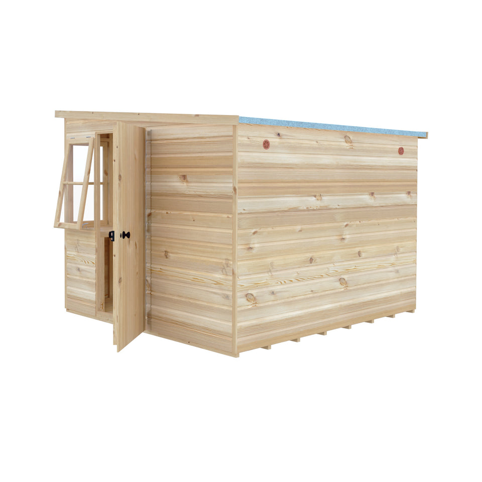 Sun Pent Potting Shed Style B 8x8 Single Door 12mm Shiplap