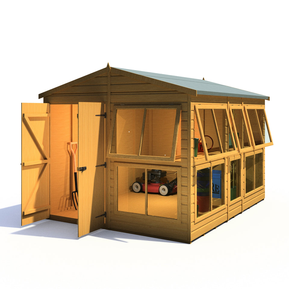 8x10 Sunhut Potting Shed with double doors