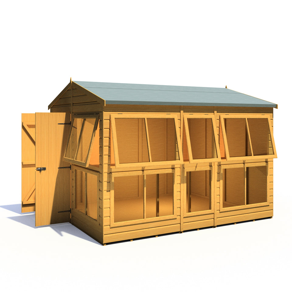 8x10 Sunhut Potting Shed with double doors