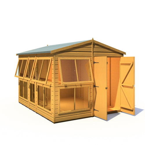 8x10 Sunhut Potting Shed with double doors