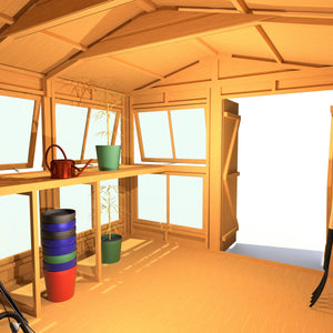 8x10 Sunhut Potting Shed with double doors