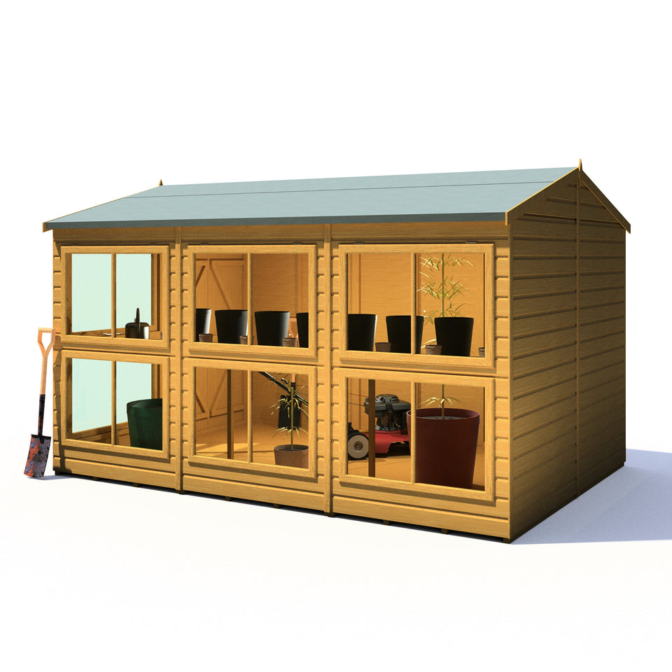 8x12 Sunhut Potting Shed with double doors
