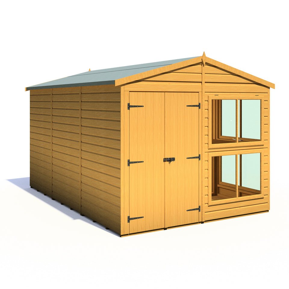 8x12 Sunhut Potting Shed with double doors