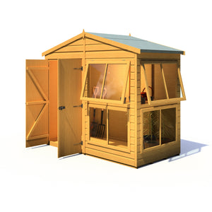 8x4 Sunhut Potting Shed with double doors
