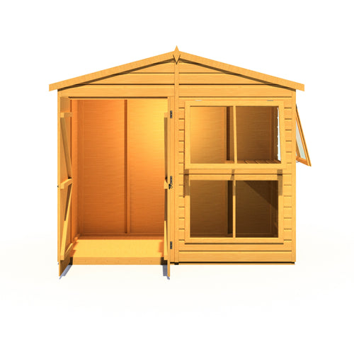 8x4 Sunhut Potting Shed with double doors
