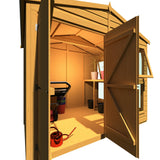 8x6 Sunhut Potting Shed with double doors
