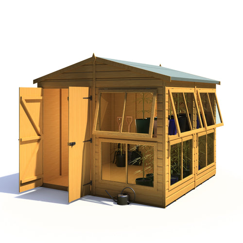 8x8 Sunhut Potting Shed with double doors