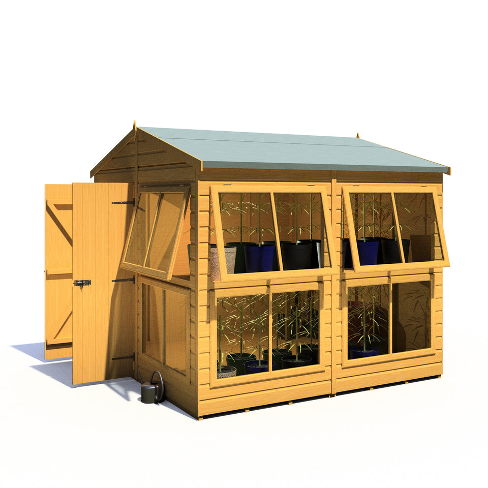 8x8 Sunhut Potting Shed with double doors