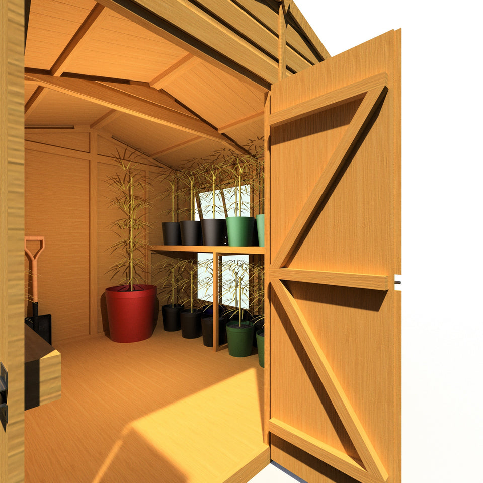 8x8 Sunhut Potting Shed with double doors