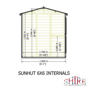 Shire Sun Hut 6x6 Potting Shed