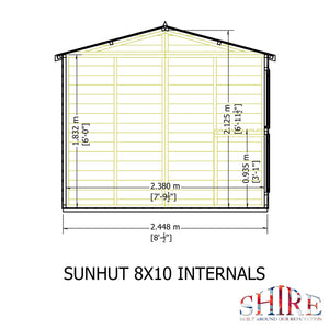 8x10 Sunhut Potting Shed with double doors
