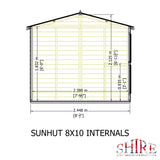 8x10 Sunhut Potting Shed with double doors
