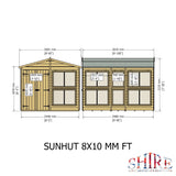 8x10 Sunhut Potting Shed with double doors