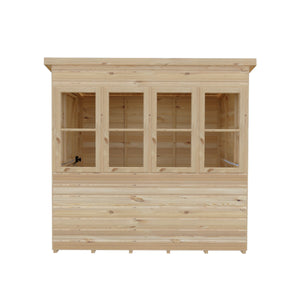 6x6 Sun Pent Potting Shed Style A 6x6 Single Door 12mm Shiplap