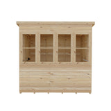 6x6 Sun Pent Potting Shed Style A 6x6 Single Door 12mm Shiplap