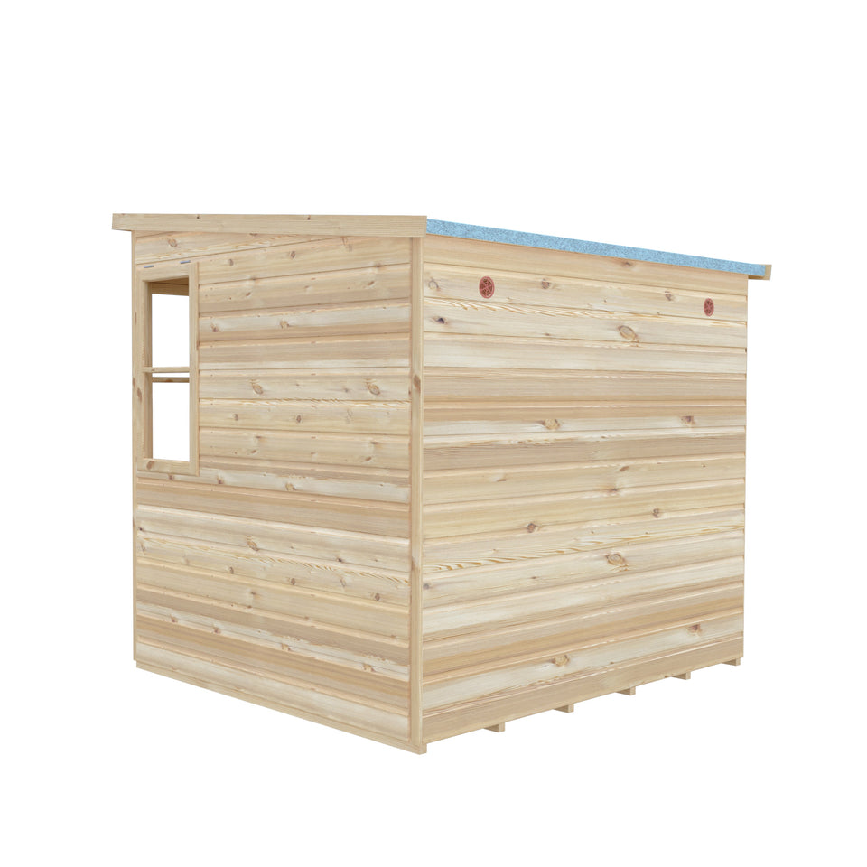 6x6 Sun Pent Potting Shed Style A 6x6 Single Door 12mm Shiplap