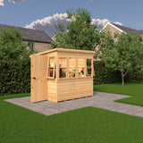 6x6 Sun Pent Potting Shed Style A 6x6 Single Door 12mm Shiplap