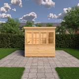 6x6 Sun Pent Potting Shed Style A 6x6 Single Door 12mm Shiplap