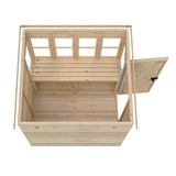 6x6 Sun Pent Potting Shed Style A 6x6 Single Door 12mm Shiplap