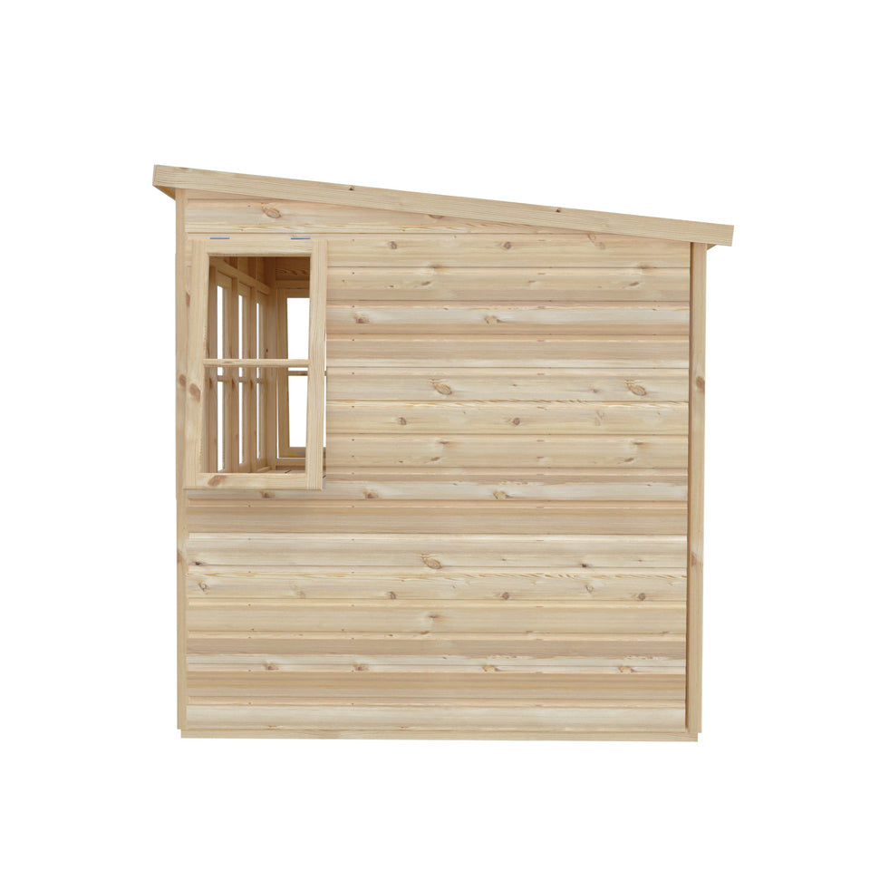 6x6 Sun Pent Potting Shed Style A 6x6 Single Door 12mm Shiplap