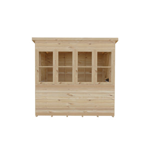 6x6 Sun Pent Potting Shed Style B Single Door 12mm Shiplap