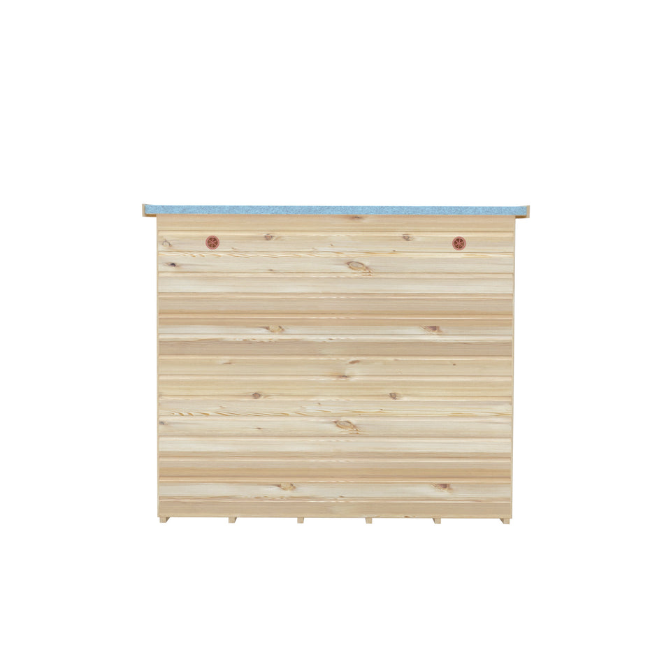 6x6 Sun Pent Potting Shed Style B Single Door 12mm Shiplap